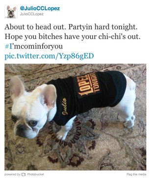 Illustration for article titled Mario Lopez's Dog Is a Total Douche Bag
